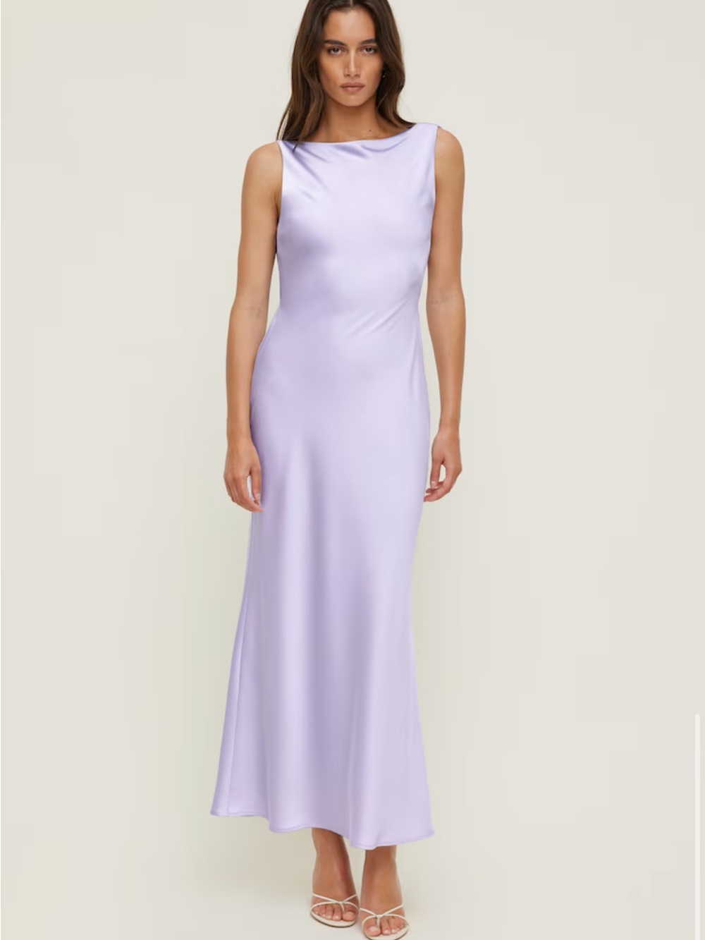 Dynamite Lavender Satin Sleeveless Slip Dress - Women